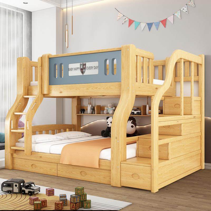 喜挚实木母子床儿童高低床上下铺床双层床上下床成人两层床子母床,淘宝优惠券,粉丝福利购,淘宝优惠卷