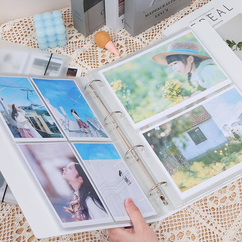 3寸4寸6寸8寸相簿宝宝纪念册4R照片收纳册A4A5混合活页插页式影集 - 图0