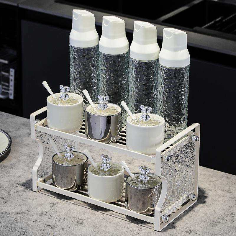 调料盒厨房家用高端轻奢组合套装调味罐高端自动开合酱醋油壶全套,淘宝优惠券,粉丝福利购,淘宝优惠卷