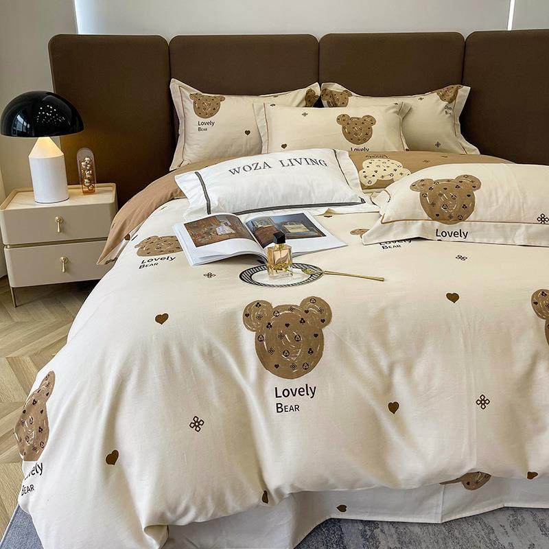 春季加厚全棉磨毛床上四件套100纯棉卡通儿童被套床单款春秋床品,淘宝优惠券,粉丝福利购,淘宝优惠卷