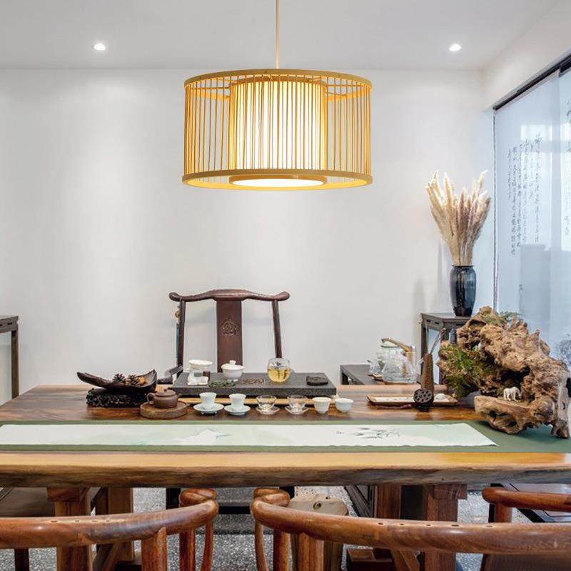日式榻榻米吊灯书房现代简约灯具客厅餐厅竹编竹灯北欧卧室房间灯,淘宝优惠券,粉丝福利购,淘宝优惠卷
