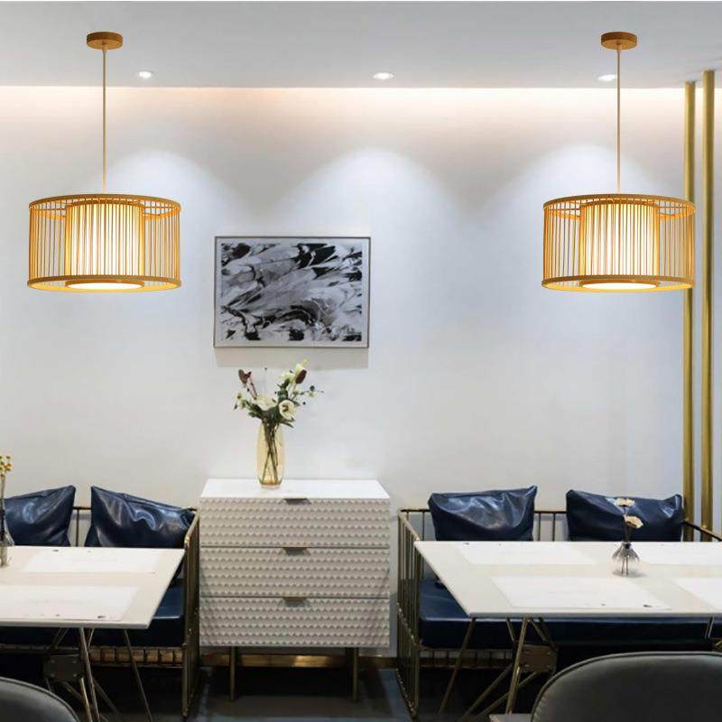 日式榻榻米吊灯书房现代简约灯具客厅餐厅竹编竹灯北欧卧室房间灯,淘宝优惠券,粉丝福利购,淘宝优惠卷