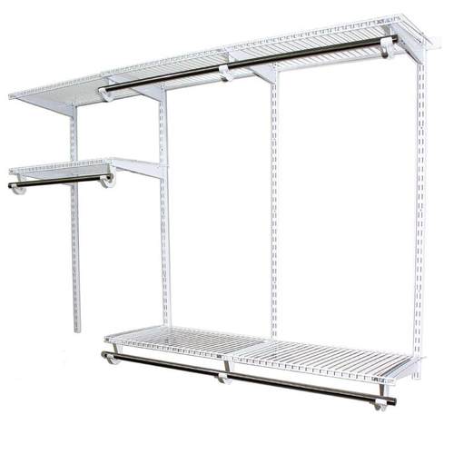 巧精灵放式衣柜金框架极CZK简小户型衣帽间挂属开墙架极简子风 - 图3