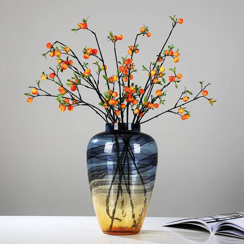 现代简约彩色玻璃花瓶摆件客厅电视柜餐桌茶几玄关插花花器装饰品,淘宝优惠券,粉丝福利购,淘宝优惠卷