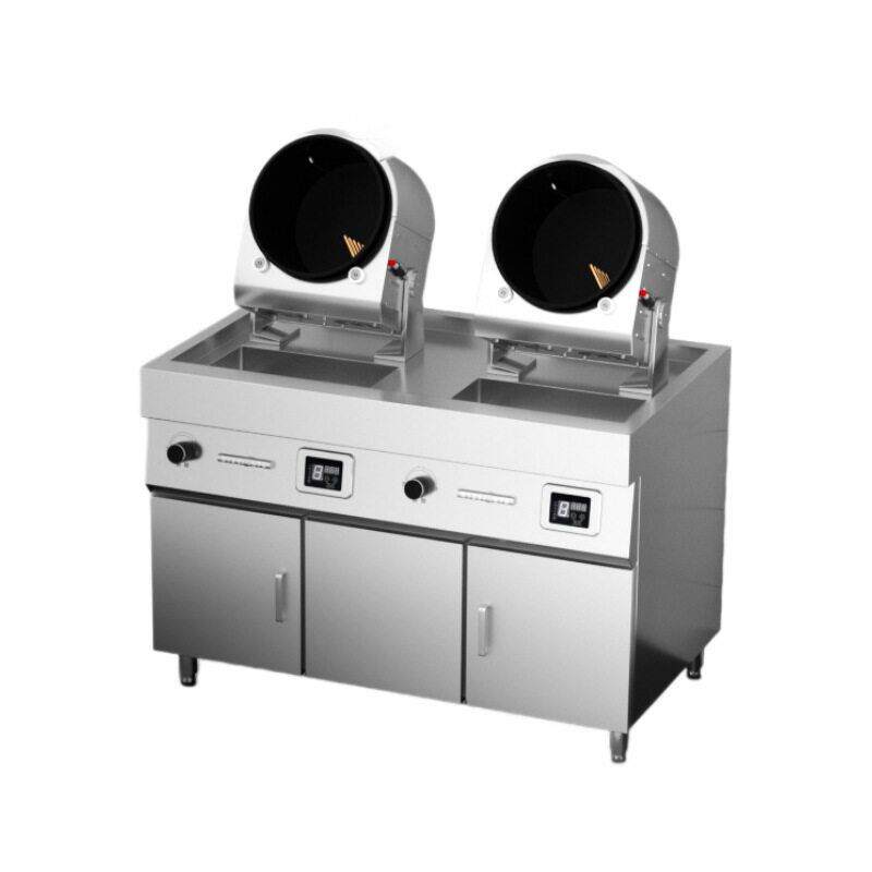 Gas-fired drum cooking robot is popular, large-scale dining equipment, school factory canteen, smart kitchen equipment