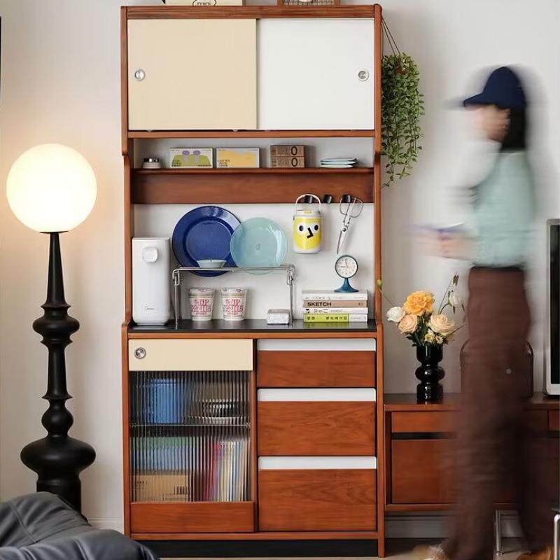 边家用餐纳边柜中柜实木靠墙一体餐边柜窄酒柜收柜古储物柜OOR茶,淘宝优惠券,粉丝福利购,淘宝优惠卷