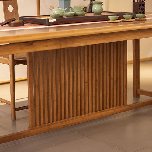 大庆会议桌长桌简约现代办公培训桌椅组合工业风大型长条桌工作台 - 图2