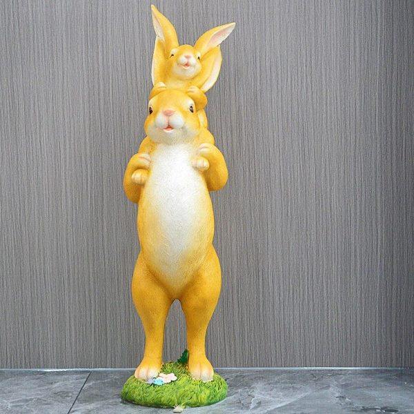 花园庭院阳台装饰品 兔子摆件 玻璃钢椅子工艺品创意个性美陈雕塑,淘宝优惠券,粉丝福利购,淘宝优惠卷