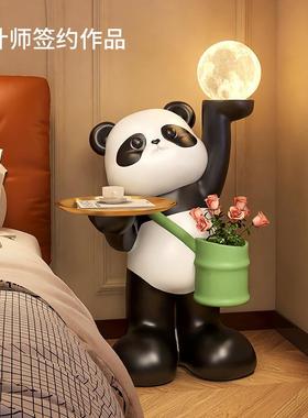 电沙边几边柜客厅落地灯视柜件卧室床头柜卡通创意发摆BJ2203小茶