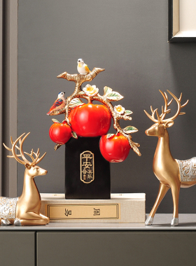 平安喜乐摆件客厅电视柜装饰玄关酒柜家居饰品乔迁之喜新居礼品