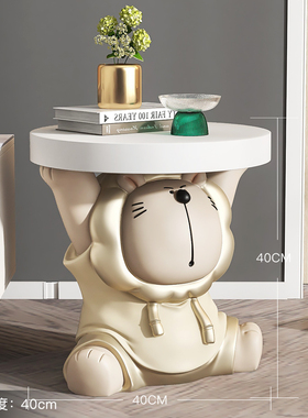 大型狮子茶几落地摆件客厅家居饰品电视柜沙发旁卧室乔迁新居礼品