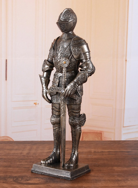 TQJ欧式盔甲骑士酒柜装饰品摆设电视柜客厅办公室摆件工艺品礼品