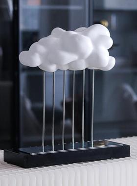 轻奢面QQO象云朵摆件售楼处电团视柜客厅抽桌创意艺术云设计师装