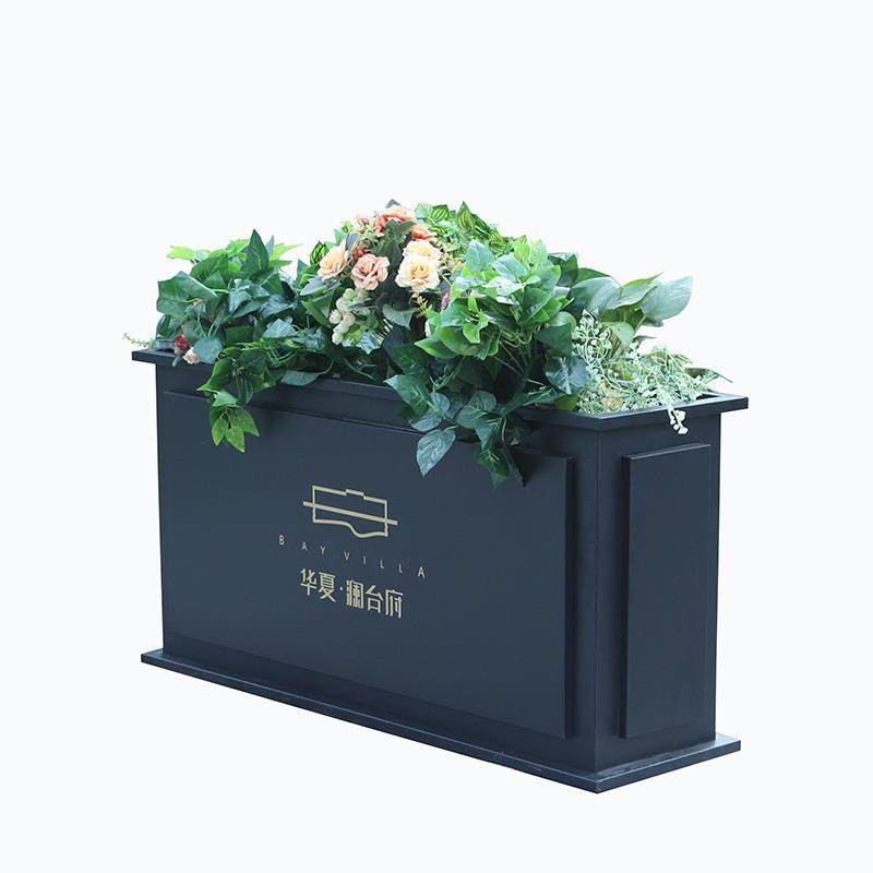 户外铁艺花箱室外成品花槽移动花钵不锈钢花坛售楼部景观花架,淘宝优惠券,粉丝福利购,淘宝优惠卷