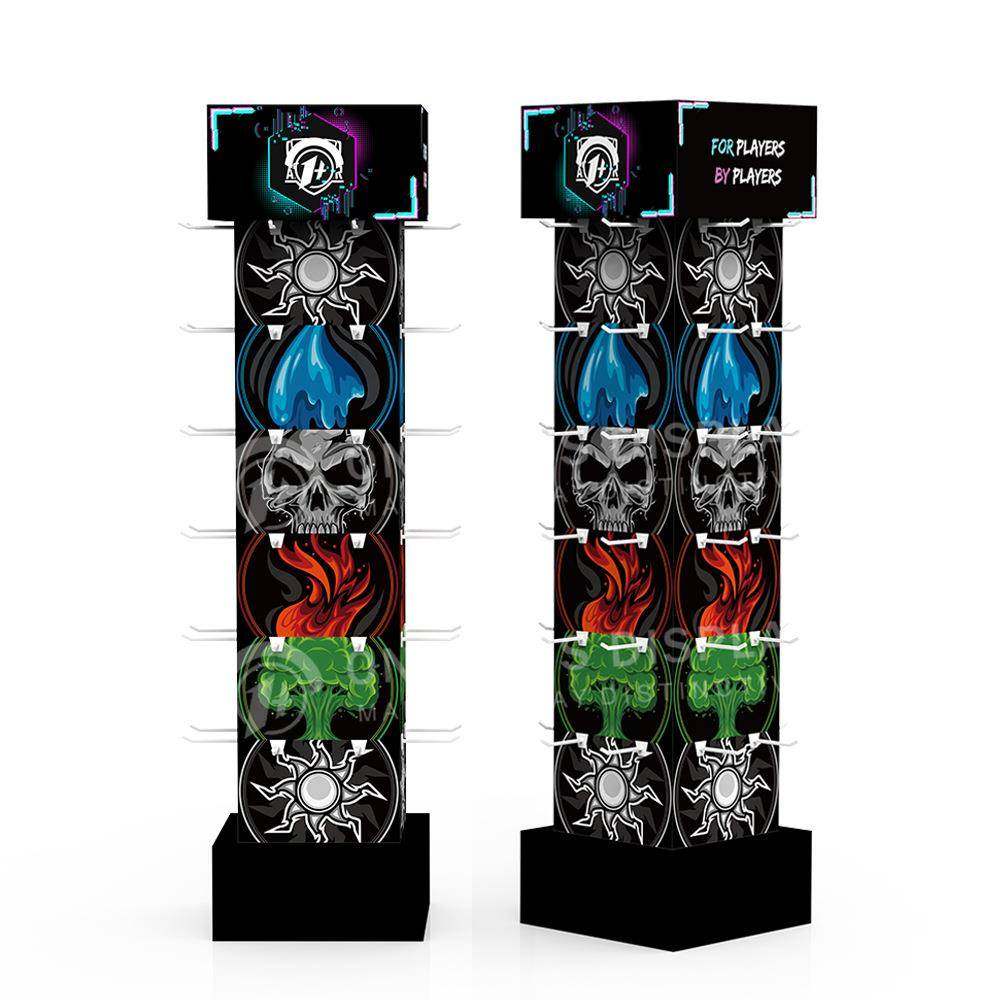 黑色双面挂钩纸展示架可承重5kg产品硬纸板环保纸货架促销,淘宝优惠券,粉丝福利购,淘宝优惠卷