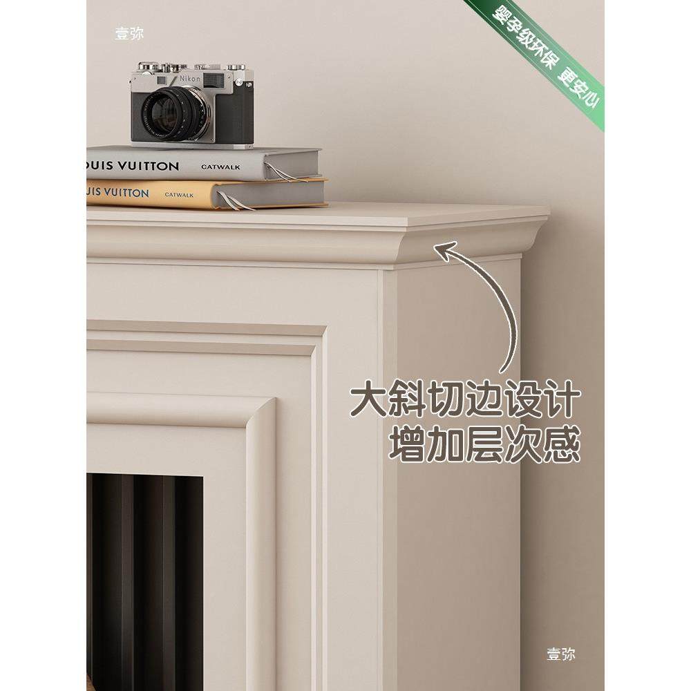 式美窄壁古炉装饰无品牌/柜靠墙一体极法式复电视柜家用2025年背,淘宝优惠券,粉丝福利购,淘宝优惠卷