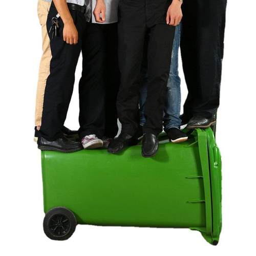 物业街道户外塑料垃圾桶100L120L240L升挂车环卫垃圾桶分类垃圾桶 - 图2