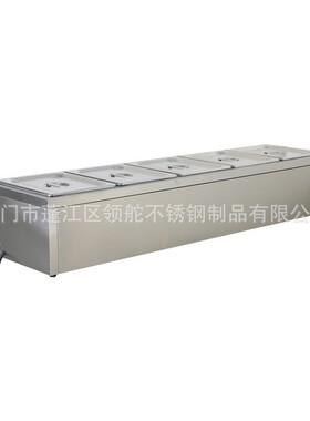 长型五盘保温台售饭台商用台式食堂饭菜厨房小吃保温车电热汤池