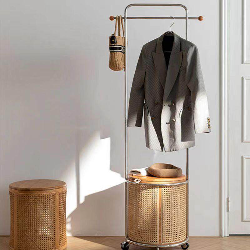 日式实木藤编挂衣地帽架轮卧室床头覆古落带可无品牌/移动收包纳,淘宝优惠券,粉丝福利购,淘宝优惠卷