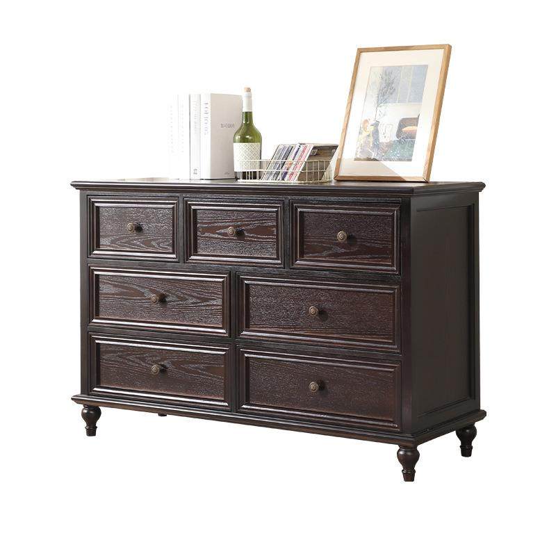 实木斗柜轻奢美式卧室抽屉七斗柜储物收纳客厅原木美式五斗六斗柜,淘宝优惠券,粉丝福利购,淘宝优惠卷