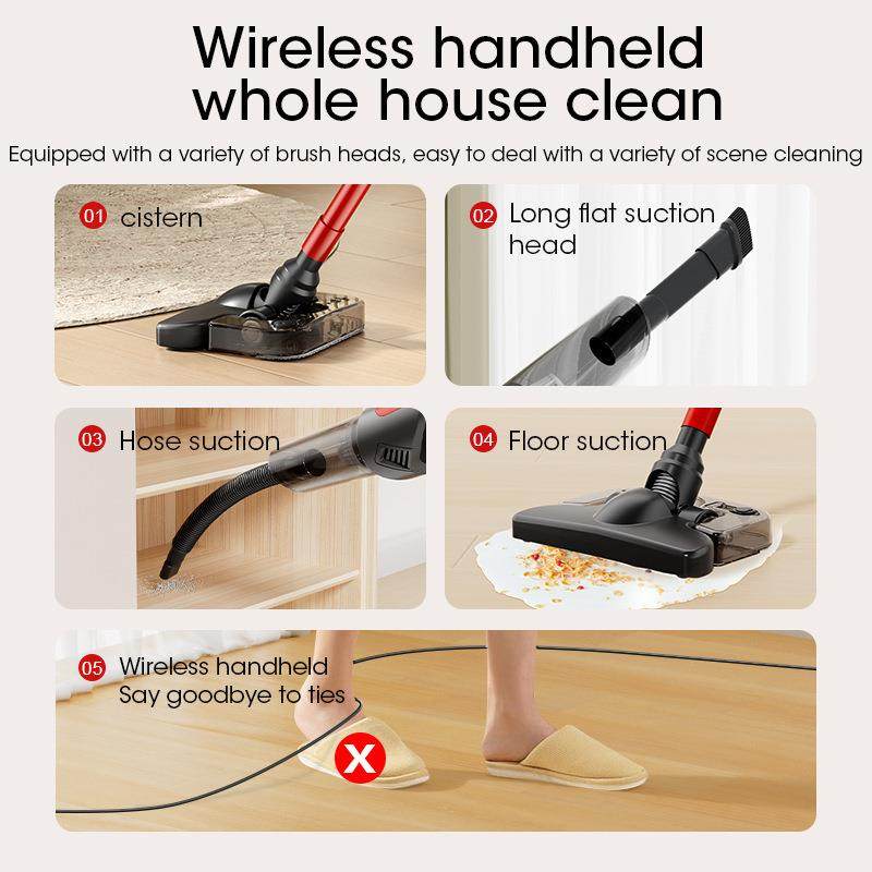 多功能手持推杆吸拖一体无线吸尘器车家两用强吸力大功率,淘宝优惠券,粉丝福利购,淘宝优惠卷