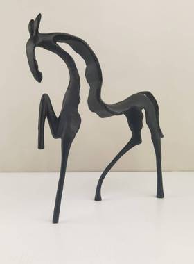 现代简约象招财马004家居售楼部客玄关卧柜电视柜办厅公室抽室摆