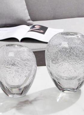 琉璃花摆件饰客插花玻璃轻奢家厅居装品JDN高档电视柜玄关餐桌干