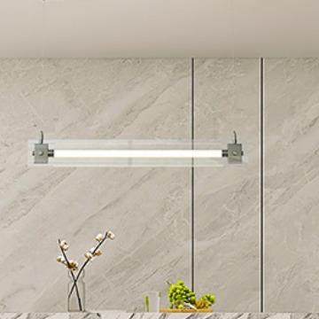 极简一字餐厅147吊灯工业风长灯设计桌师玻璃吧作台餐灯工室条马 - 图3