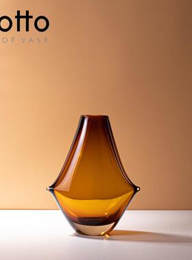 现茶代轻奢玻璃花瓶摆件玄OHV5011-关几电样视花柜板房装饰水养插