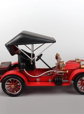 美式1010老复古铁铁艺工车酒吧展示老爷模型皮手艺品怀旧家居装饰