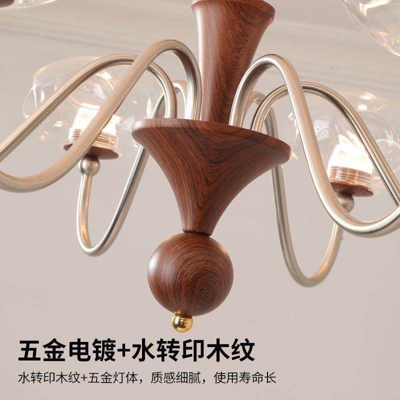 法式中古风客厅吊灯现代简约轻奢高级感主卧室灯创意玻璃护眼灯具,淘宝优惠券,粉丝福利购,淘宝优惠卷