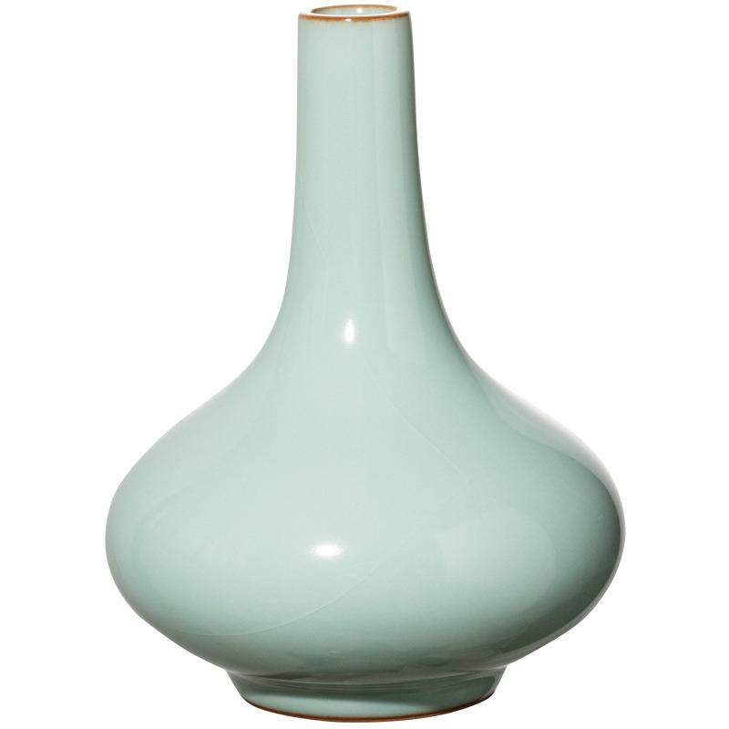 陶瓷摆件汝窑花瓶茶桌观赏茶室花盆插花电视柜家居餐桌摆设手工,淘宝优惠券,粉丝福利购,淘宝优惠卷