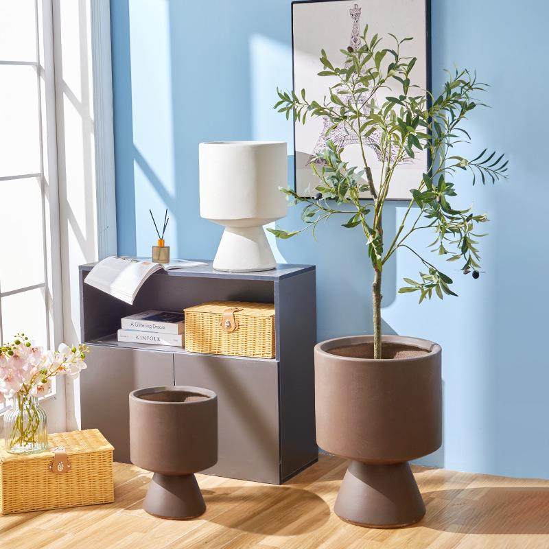 大号家用镁泥花盆托盘陶瓷大口径水泥盆栽罗迪盆水泥花盆,淘宝优惠券,粉丝福利购,淘宝优惠卷