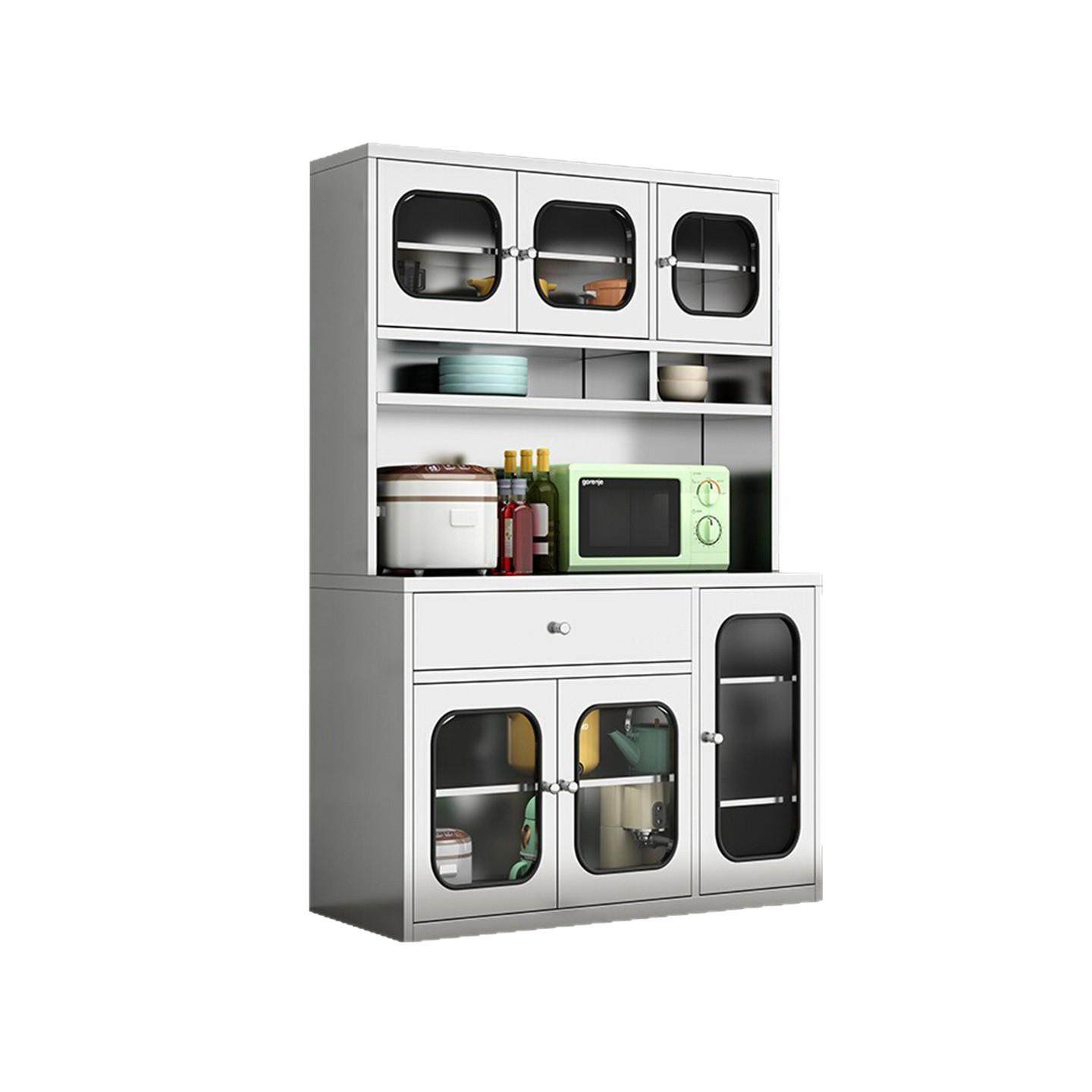 304不锈钢餐边柜橱柜餐厅储物柜置物柜锅具收纳柜子家用厨房碗柜,淘宝优惠券,粉丝福利购,淘宝优惠卷