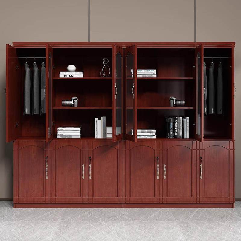 办公室文件柜木质书柜资料柜老板桌背景柜子靠墙储物展示柜隔断柜,淘宝优惠券,粉丝福利购,淘宝优惠卷