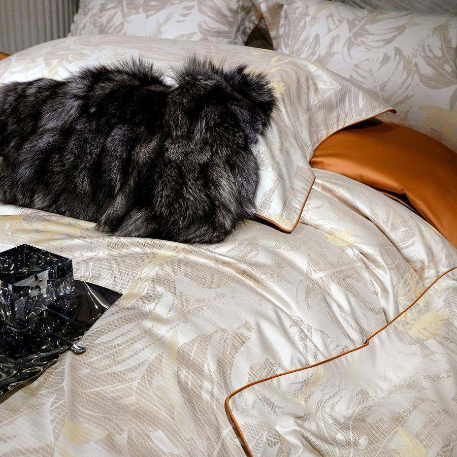 亦莱莎全棉色织提花美拉德风床品四件套200S埃及长绒棉轻奢套件,淘宝优惠券,粉丝福利购,淘宝优惠卷