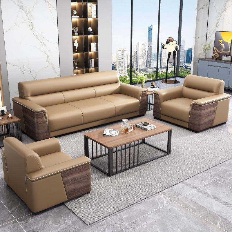办公室办公沙发简约现代商务接待沙发茶几套装三人经理室会客沙发,淘宝优惠券,粉丝福利购,淘宝优惠卷