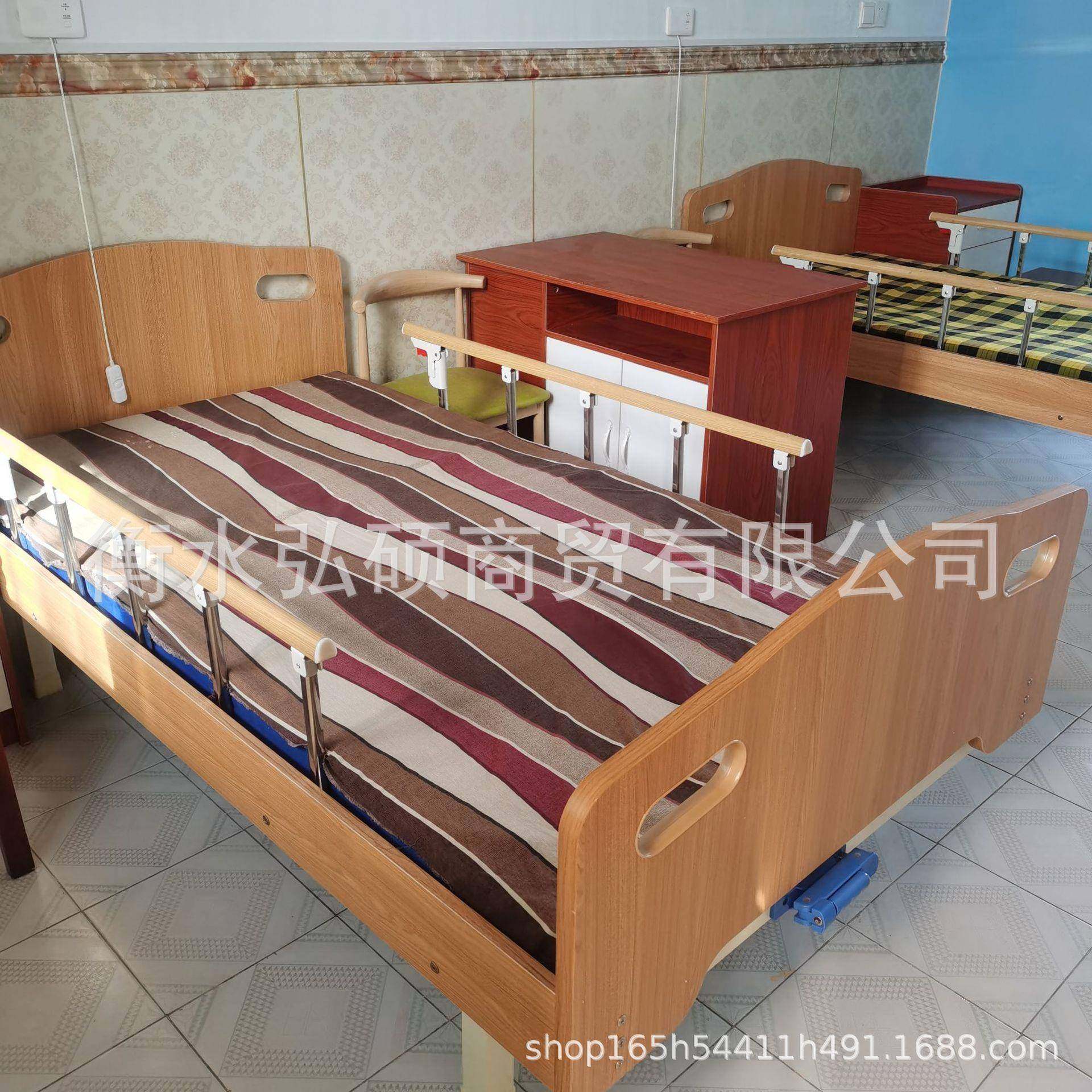 现货木质护理床自理床适老化床加宽1.2米实木床单摇木质床双摇床,淘宝优惠券,粉丝福利购,淘宝优惠卷