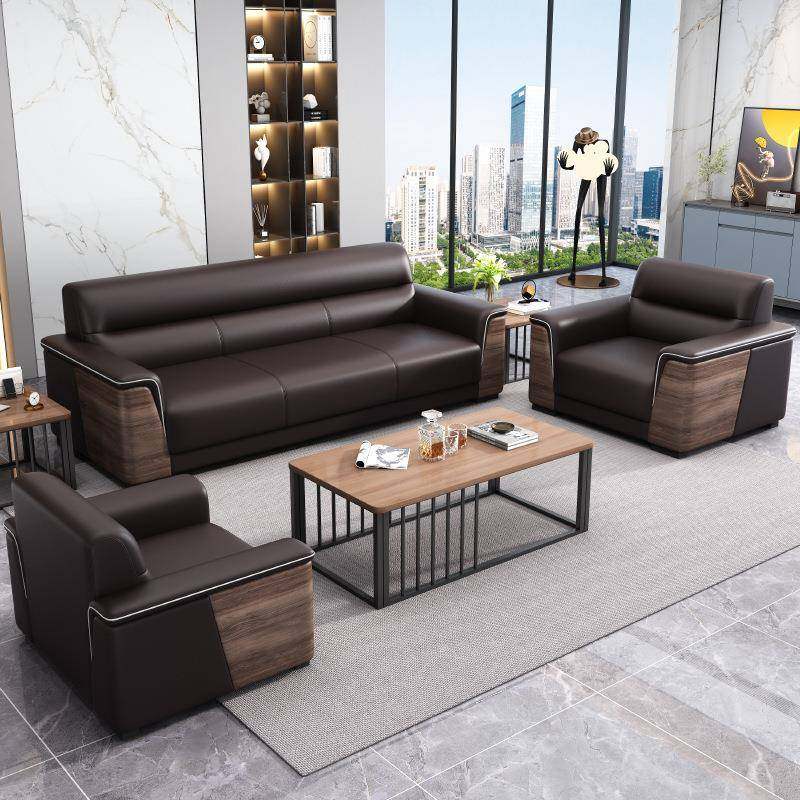 办公室办公沙发简约现代商务接待沙发茶几套装三人经理室会客沙发,淘宝优惠券,粉丝福利购,淘宝优惠卷