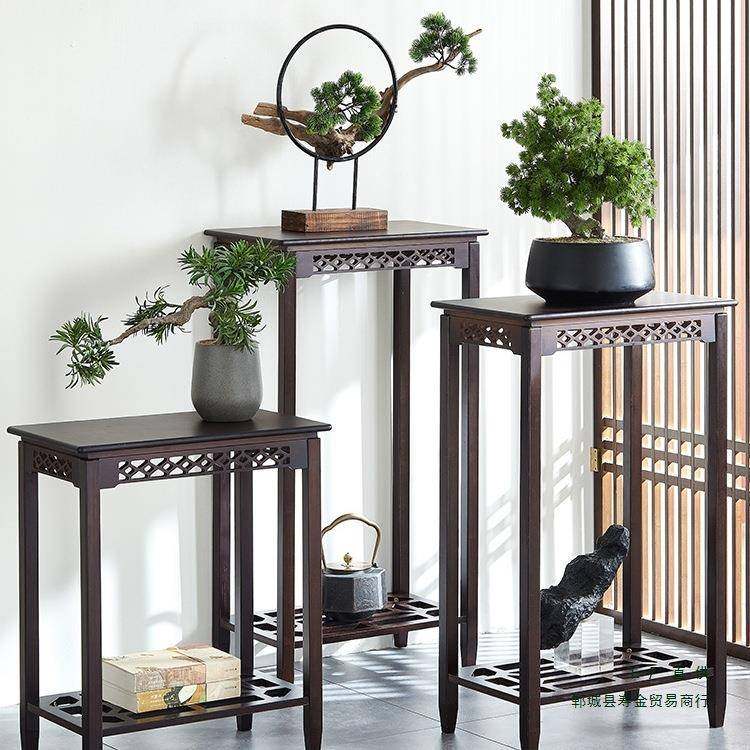 批花架置物架花盆架花架子客厅落地式吊兰架室内仿古中式盆栽架子,淘宝优惠券,粉丝福利购,淘宝优惠卷