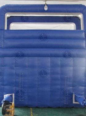 水上游乐园充气水池滑梯夏日儿童户外充气游玩双滑道泳池滑梯