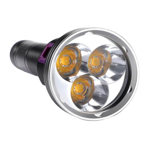 新款XHP70潜水手电筒P70大功率照明夜潜灯照明磁控开关白光黄光手 - 图3