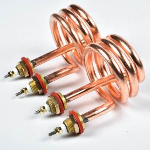 蒸馏水器加热管不锈钢紫铜加热管螺旋水桶加热管S3开水器电热管 - 图0