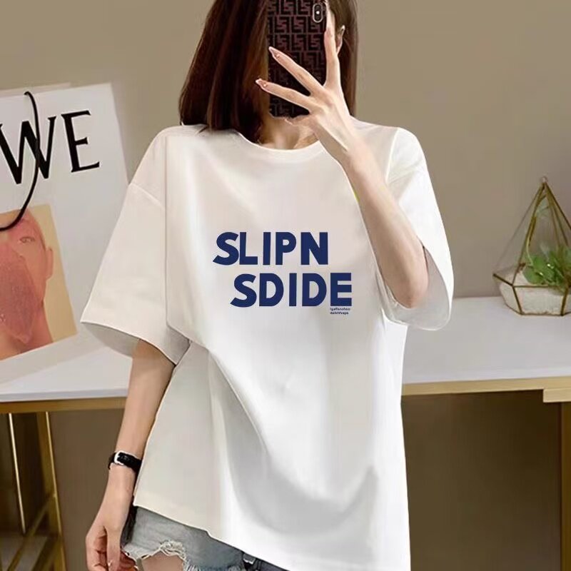 纯棉重磅潮牌印花短袖T恤衫男女夏季新款宽松美式半袖上衣4