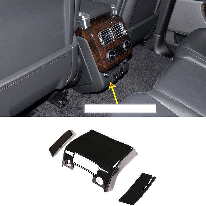 适用于13-21款路虎揽胜行政后排出风口下防踢罩ABS钢琴黑,淘宝优惠券,粉丝福利购,淘宝优惠卷