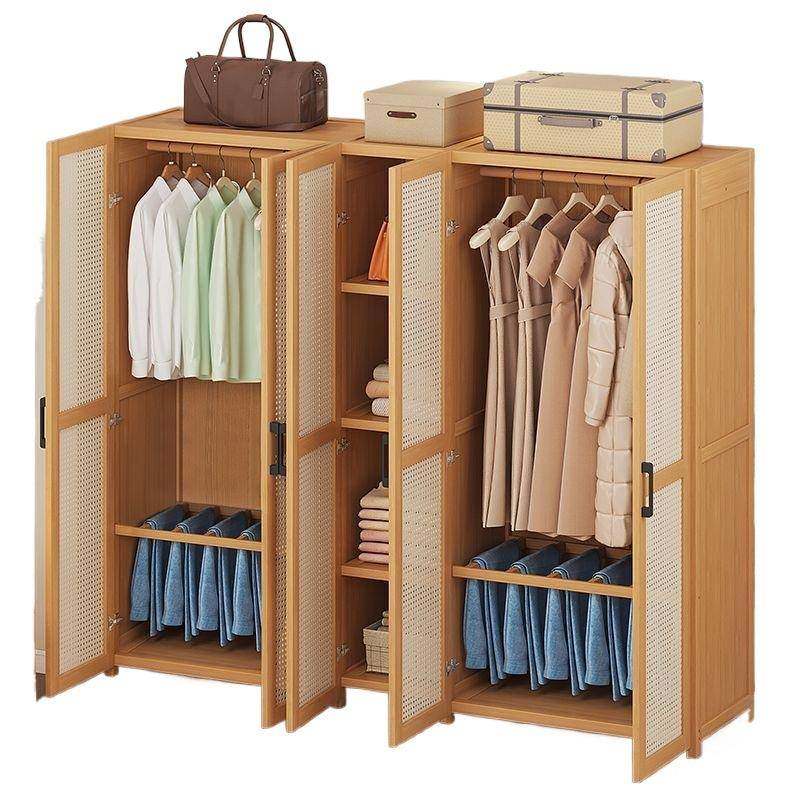 衣柜家用卧室出租房用简易组装经济型楠竹儿童小户型收纳柜子衣橱,淘宝优惠券,粉丝福利购,淘宝优惠卷