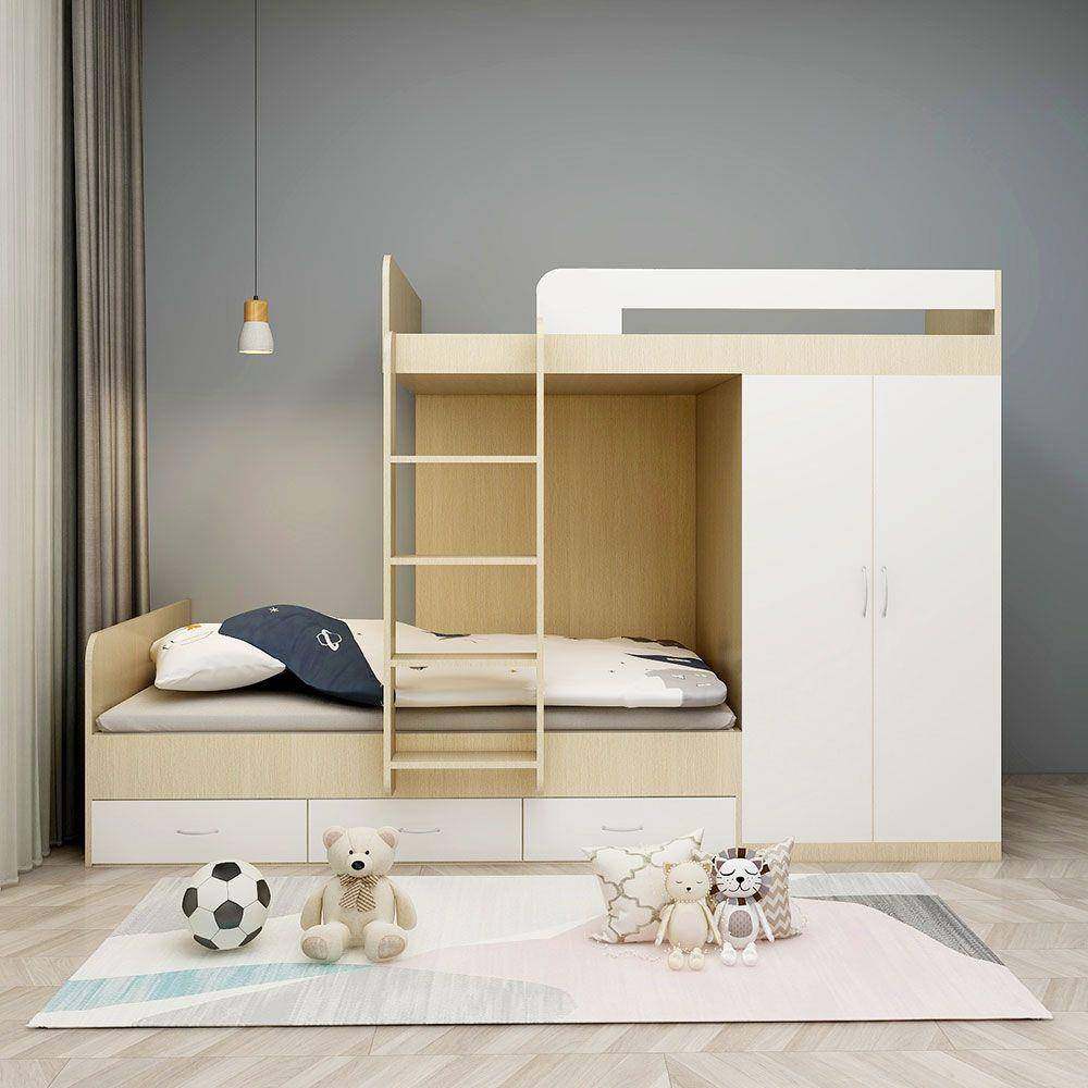 交错式上下床双层床多功能儿童房高低床小户型省空间榻榻米组合床,淘宝优惠券,粉丝福利购,淘宝优惠卷