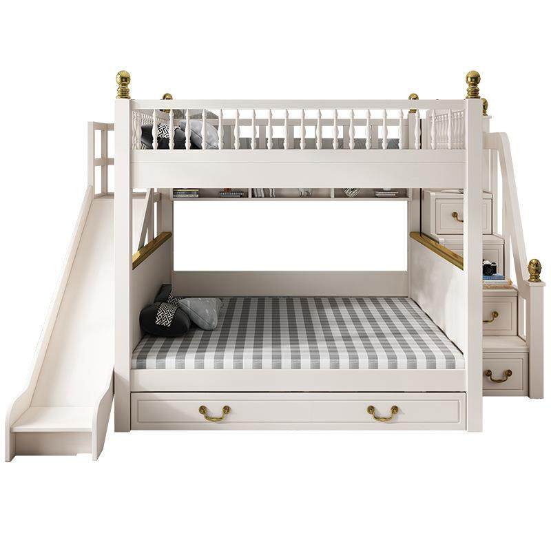 1.8米实木高低床双层床成人上下床铺描金上下平行抽屉子母床滑梯,淘宝优惠券,粉丝福利购,淘宝优惠卷