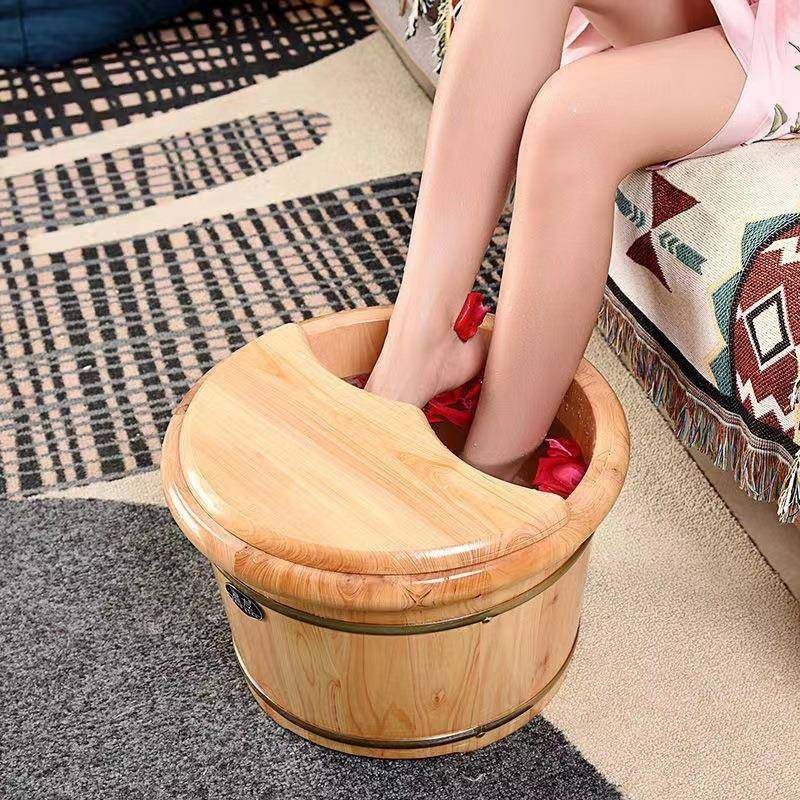 香柏木足浴桶成人按摩碳化木桶泡脚家用洗脚盆实木保温盆加厚小腿,淘宝优惠券,粉丝福利购,淘宝优惠卷