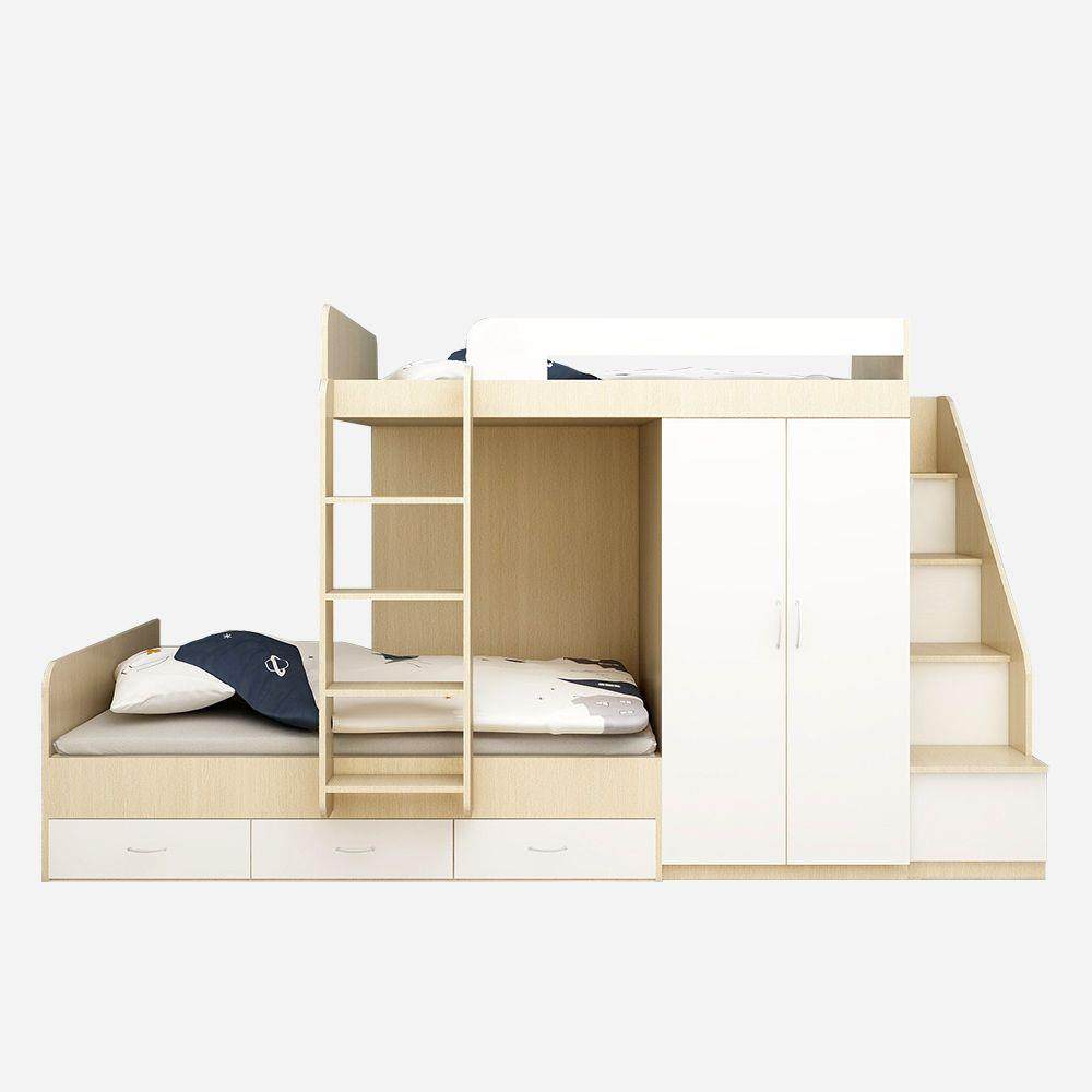 交错式上下床双层床多功能儿童房高低床小户型省空间榻榻米组合床,淘宝优惠券,粉丝福利购,淘宝优惠卷